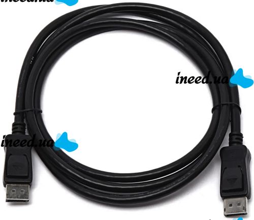 Відео кабель DisplayPort на DisplayPort 1.8 м універсальний перехідник, з'єднувальний кабель для передавання відеосигналу на телевізор 95506