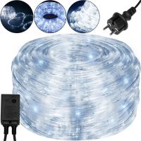 Уличная гибкая гирлянда Дюралайт Springos Rope Lights CL1201 240 ламп 10 м Холодный белый светодиодная влагостойкая LED гирлянда с контроллером