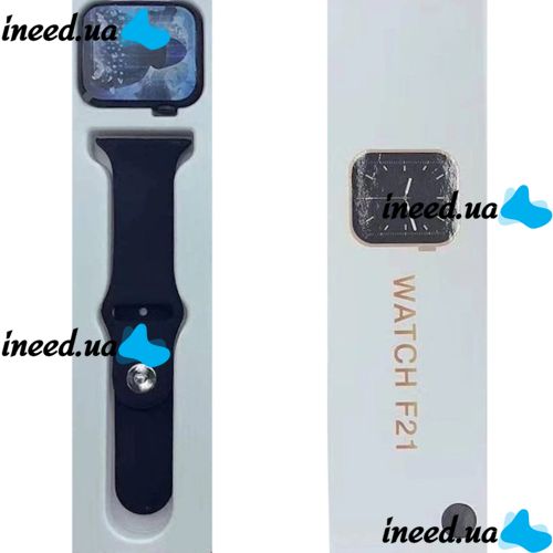 Smart Wrist Smart Watch F21 Black Voice Call, Bluetooth Fitness and Health Functions with Wireless Charging IOS Android Black