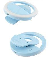 LED Selfie Ring Selfie Ring Light XL-191 8.5cm Backlight for Photo Lamp for Android IOS Phone Blue,Pink,Black