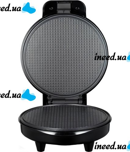 Bitek BT-2214 electric waffle maker for round waffles and thin tubes 3000W round electric waffle maker with non-stick coating from the mains Black