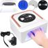 Wireless Lamp Dryer Power Bank SUN Y31 UV/LED 248W 14000 mAh for Manicure and Pedicure with Screen, Rechargeable UV Nail Drying Gel Polish White