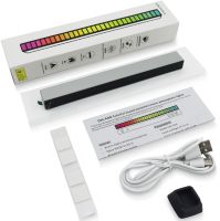 Музичний світильник Еквалайзер Sound Control Lamp D08-RGB світлодіодна звукова 32 LED лампа з підсвічуванням під музику і підставкою від мережі USB