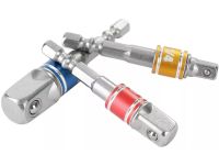 Набор переходников с шестигранным хвостовиком Drillpro 3Pcs 1/2, 1/4, 3/8 дюйма комплект шестигранных насадок бит, торцевые головки для шуруповерта