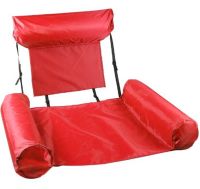 Inflatable Swimming Seat Swimming Pool Float Chair Beach Water Chair Pool Hammock, Folding Floating Chair, Hammock Chair Blue Red