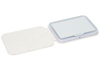 Настільне сенсорне дзеркало планшет для макіяжу Cosmetic Mirror акумуляторне косметичне дорожнє в чохлі зі світлодіодним підсвічуванням на підставці