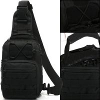 6L Tactical Crossbody Bag A74 Black Single-strap Waterproof Men's Military Chest Bag Army Chest Banana Backpack 