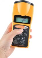 Ультразвуковий далекомір з лазерною указкою Ultrasonic OQ03 з екраном лазерна рулетка, Ультразвукова лінійка CP-3007 з термометром і калькулятором