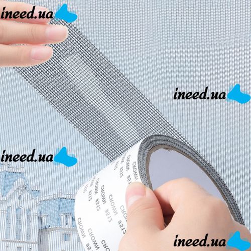 Self-adhesive Insect Killer Tape Tape LY-327 5 cm x 2 m Mesh Waterproof Mosquito Repair Tape for Mosquito Nets on Windows