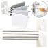 Universal Wall Mounted Bathroom Towel Rack 4-Bar Towel Rack for 4 towels, Rack Towel Organizer 4 Holders White