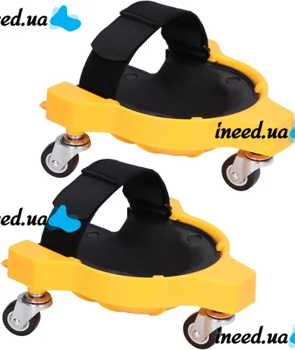 Knee Blades 1603 protective roller kneepads for construction work, knee protection with swivel wheels for flooring repairs