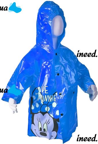 Children's Raincoat Disney Minnie Mouse Windproof Raincoat Raincoat with Long Sleeves and a bag to protect against wind and rain for Children Minnie Mouse