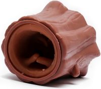 Silicone Antistress Squirrel Toy in a Hollow Nutty Squirrel Popper JG-88 6.5 x 6cm Bouncing Pop It Sweatshirt in a Log for Children T206 Brown 