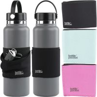 A case with a pocket for a sports bottle Bottle Pocket up to 1 liter fabric pocket organizer for storing a smartphone, keys, cards and headphones