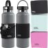 A case with a pocket for a sports bottle Bottle Pocket up to 1 liter fabric pocket organizer for storing a smartphone, keys, cards and headphones