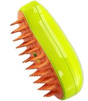 Електрична парова щітка Pet Brush SBC-1 для вичісування шерсті кішок і собак, гребінець розпилювач з зволоженням для догляду за домашніми тваринами