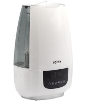 Ультразвуковой увлажнитель воздуха Rotex RHF-600-W на 6 л 35 кв.м очиститель ионизатор с LED дисплеем и фильтром очистки воды 30W от сети Белый
