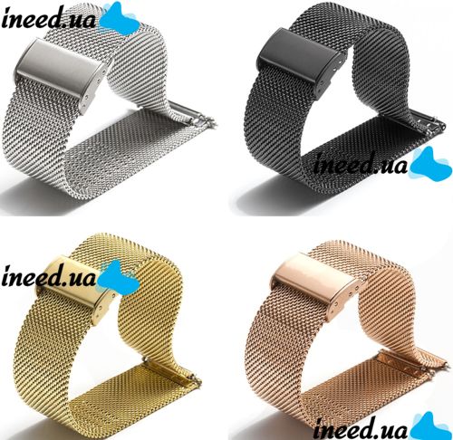 Ремінець для смарт годин Apple Watch 42, 44, 45, 49 мм плетіння Міланська петля, металевий сітчастий браслет на епл вотч