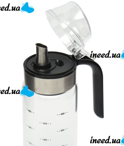 Дозатор для рослинної олії An Rui Oil Bottle YH-033 550 мл скляна пляшка для оцту, кухонний диспенсер для зберігання рідких продуктів