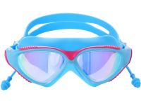 Swimming Goggles Conquest Uv Shield Anti-Fog Protective Mask with Double Adjustable Strap, earplugs and UV Protection in a 17x5 cm Pool Cover