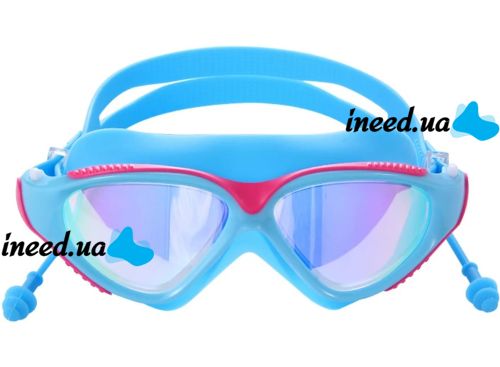 Swimming Goggles Conquest Uv Shield Anti-Fog Protective Mask with Double Adjustable Strap, earplugs and UV Protection in a 17x5 cm Pool Cover