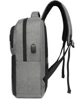 Міський молодіжний Оксфордський рюкзак Bag BG - 40 Сірий для ноутбука 15,6 " дюйма універсальний Чоловічий з USB і портом для навушників 42Х28 см BG40