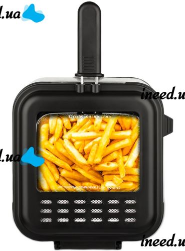 Фритюрница Crownberg CB-5542 на 1.5 л 1200 W кухонное устройство со съемной чашей для приготовления и жарки картошки фри, нагетсов