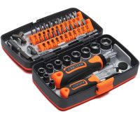 Набір викруток із тріскачкою Torx Ratchet GS227 68 в 1 ручний комплект інструментів із храповим механізмом, бітами та насадками в пластиковому кейсі