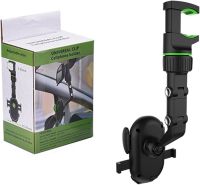 Universal Car Phone Holder Universal Clip 360° Smartphone Mount for Car Rear View Mirror with Rotation Black