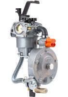 Gas carburetor for a 4-6 kW Dual Fuel Carburetor gasoline generator with a gas gearbox and a switch for two types of propane-butane fuel