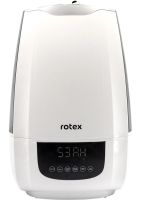 Ультразвуковой увлажнитель воздуха Rotex RHF-600-W на 6 л 35 кв.м очиститель ионизатор с LED дисплеем и фильтром очистки воды 30W от сети Белый