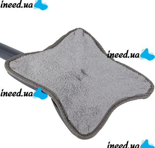 Квадратна телескопічна швабра Triangle Spin Mop для сухого та вологого прибирання регульована швабра конюшина з віджимом 360 для миття вікон і стін