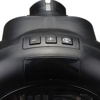 Portable Heater Wonder Heater BD-168 Mini Fan Heater in an Outlet with Thermostat and Timer 900W Mains Plug with Remote Control Black