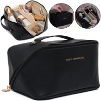 Косметичка органайзер для зберігання косметики Rose of Mon's Land Beauty Box Bag жіноча Дорожня сумка з ручкою, водонепроникна Mons Чорна