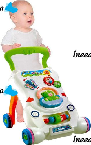 Children's Educational Walker Wheelchair Qichun Toys 696-R15 2in1, Children's Walker Children Music Walker on Wheels with Musical Effects for Children