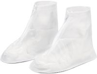 Багаторазові бахіли для взуття Adult Shoe Cover водонепроникні захисні чохли дощовики на блискавці з протектором від дощу і бруду прозорі