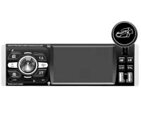 Car stereo 1DIN Pioneer 4051AI with 4.1" inch display and remote control, Pioneer Car Player with phone holder MP3 USB SD Bluetooth Black