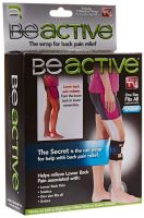 Compression Medical Cuff on the Knee Be Active Magnetic Knee Pad BeActive for Back and Leg Pain Pad Knee Brace Active Plus Black