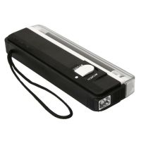 UV Portable Handheld Currency Detector DL01 DL-01, Pocket Detector for Verifying the Authenticity of Banknotes and Banknotes with a Flashlight Black