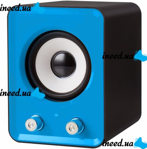 Speaker Mini FT-202 2.1 PC Music Computer Speakers, Speaker System with Subwoofer and 9W Satellites from USB Mini-jack 3.5mm Blue