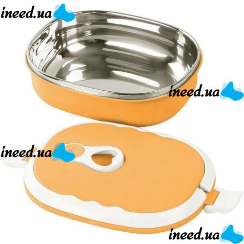 Двойной термо ланч бокс из нержавеющей стали Luch box Two Layers LB-2180 на 2 секции, Ланч-бокс контейнер на 2 отделения по 800 мл, Судочек Lunchbox