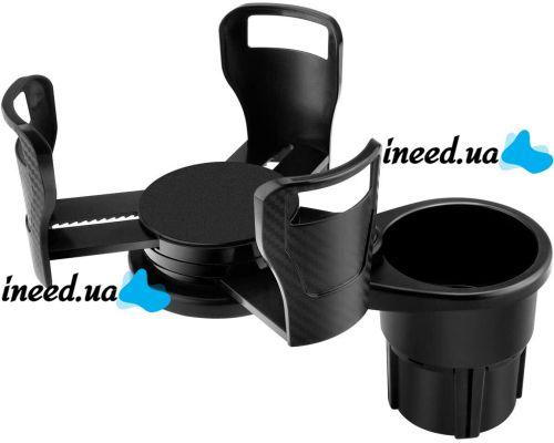 Car Multifunctional Holder Cup Holder for Car Chayanne Car holder 5 in 1, Rotating Cup Holder, Cups Black