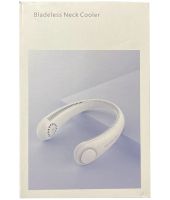 Бездротовий міні вентилятор на шию Bladeless neck cooler VT - 1010 3 швидкості, шийний акумуляторний охолоджувач A206 3 рівня обдування від USB Білий