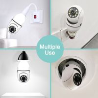 Беспроводная панорамная IP Wi-Fi камера видеонаблюдения в патрон L1 E27 Smart 3120S-DPXY 2MP, Поворотная умная WIFI лампочка камера с цоколем 1080P