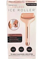 Cooling Hand Massager Roller Flawless Ice Roller for Cold Body and Face Massage, Roller Roller Ice Roller with Gel Cryo Massage Pink