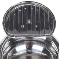 Fryer Pot 2.2L Deep Fryer with Oil Thermometer and Oil Drain Pan Deep Fryer Pan with Stainless Steel Lid for Kitchen