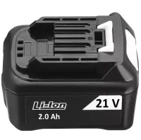 Additional Battery for Cordless Chainsaw Li-on 21V 2Ah Black Electric Tools, Replaceable Battery 21V 2mAh Black