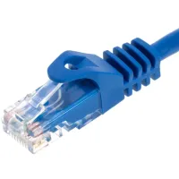 Високошвидкісний мережевий LAN кабель патч корд UTP Cat5e 25 метрів RJ - 45 для підключення до комп'ютера Інтернету, комутаційний ethernet шнур Синій