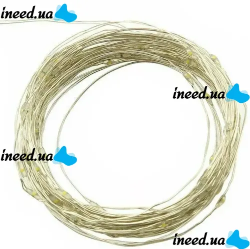 Уличная светодиодная гирлянда Solar String Lights 22 метра 200 LED диодов Теплый белый Роса Warm light с солнечной панелью для деревьев и веранд