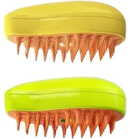 Електрична парова щітка Pet Brush SBC-1 для вичісування шерсті кішок і собак, гребінець розпилювач з зволоженням для догляду за домашніми тваринами